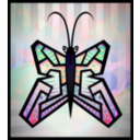 download Abstract Butterfly clipart image with 315 hue color