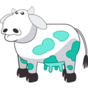 download Colour Cow 3 clipart image with 135 hue color