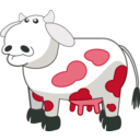 download Colour Cow 3 clipart image with 315 hue color