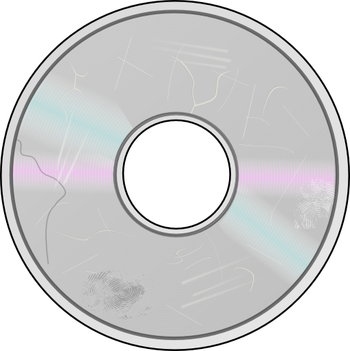 More Obviously Damaged Compact Disc