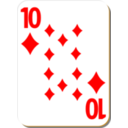 White Deck 10 Of Diamonds