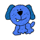 download Doggie clipart image with 180 hue color