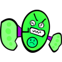 download Angry Cute clipart image with 90 hue color