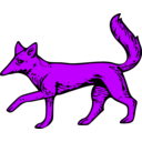 download Fox Passant clipart image with 225 hue color