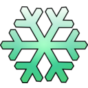 download Snowflake clipart image with 315 hue color