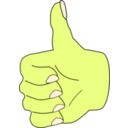 download Thumbs Up clipart image with 45 hue color