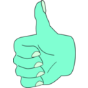download Thumbs Up clipart image with 135 hue color