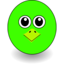 download Funny Chick Face Cartoon clipart image with 45 hue color