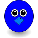 download Funny Chick Face Cartoon clipart image with 180 hue color