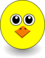 Funny Chick Face Cartoon