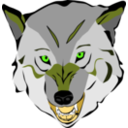 download Wolf clipart image with 45 hue color