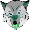 download Wolf clipart image with 135 hue color