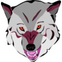 download Wolf clipart image with 315 hue color