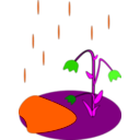 download Rain clipart image with 180 hue color