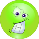 download Angry Smiley Emoticon clipart image with 45 hue color