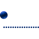 Glass Blue Ball Decore
