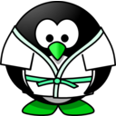 download Judo Penguin clipart image with 90 hue color