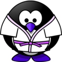 download Judo Penguin clipart image with 225 hue color