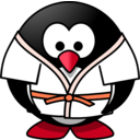 download Judo Penguin clipart image with 315 hue color