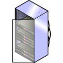 download Servers clipart image with 180 hue color