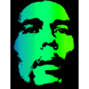 download Bob Marley clipart image with 90 hue color