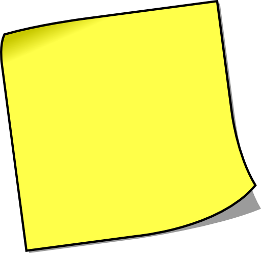 Blank Sticky Note