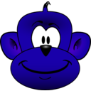 download Monkey Head clipart image with 225 hue color