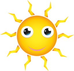 Happy Cartoon Sun