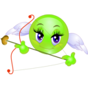 download Angel Girl Smiley Emoticons clipart image with 45 hue color