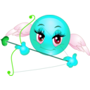 download Angel Girl Smiley Emoticons clipart image with 135 hue color