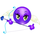 download Angel Girl Smiley Emoticons clipart image with 225 hue color