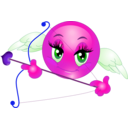 download Angel Girl Smiley Emoticons clipart image with 270 hue color