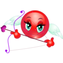 download Angel Girl Smiley Emoticons clipart image with 315 hue color