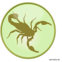 download Star Sign Scorpion clipart image with 45 hue color