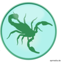 download Star Sign Scorpion clipart image with 135 hue color