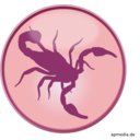 download Star Sign Scorpion clipart image with 315 hue color