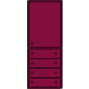 download Chest Of Drawers clipart image with 315 hue color