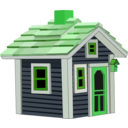 download Cottage clipart image with 90 hue color