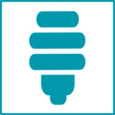 download Eco Green Light Bulb Icon clipart image with 90 hue color
