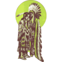 download Native American Couple clipart image with 90 hue color