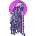 download Native American Couple clipart image with 315 hue color