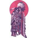 download Native American Couple clipart image with 0 hue color