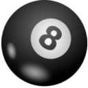 download Eight Ball clipart image with 45 hue color