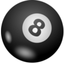 download Eight Ball clipart image with 0 hue color