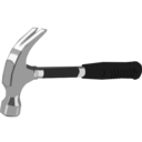 download Hammer clipart image with 0 hue color