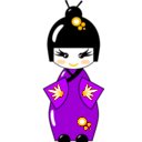 download Kokeshi Doll clipart image with 45 hue color