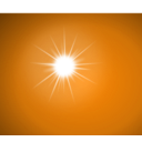 download Sun clipart image with 180 hue color