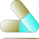 download Pills Icon clipart image with 180 hue color