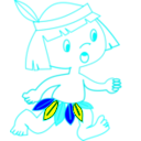 download Indiesito Colombiano clipart image with 180 hue color