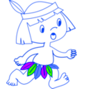 download Indiesito Colombiano clipart image with 225 hue color